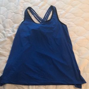 Super cute blue workout tank